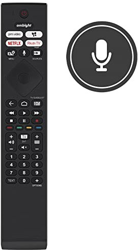 VINABTY 398GM10SEPHN0004SY - Mando a distancia de repuesto para Philips TV 43PUS8807 50PUS8807 55PUS8807 65PUS8807 75PUS8807 86PUS8807 50PUS8807/12 4K Uhd LED Android Android TV remoto remoto