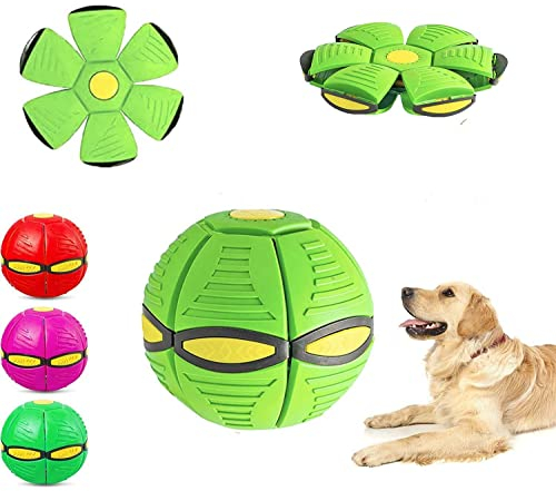 Haustier Spielzeug Frisbee Ball,Fliegender Ball für Hunde,Fliegend Untertasse Ball Spielzeug für Hunde,Fliegender Ball,Pet Toy Frisbee Ball Hund,Haustier Spielzeug Fliegende Untertasse Ball Hund