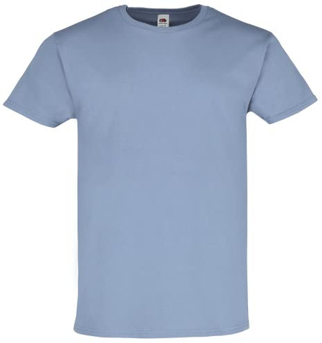 Fruit of the Loom Iconic 195 Ringspun Premium T Herren T-Shirt NEU, Farbe:Mineral Blue, Größe:XL