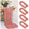 MOTONG 4 Stück Käsetuch Tischläufer 90x 300cm Staubiges Rosa Seihtuch-Tischläufer Musselin Dekostoff Rustikaler Boho Gaze-Stoff Tischläufer für Hochzeit, Party und Geburtstag Dekoration