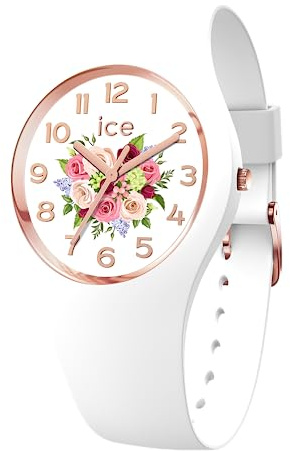 ICE-WATCH - Ice Flower - Montre pour Femme avec Bracelet en Silicone (Medium)