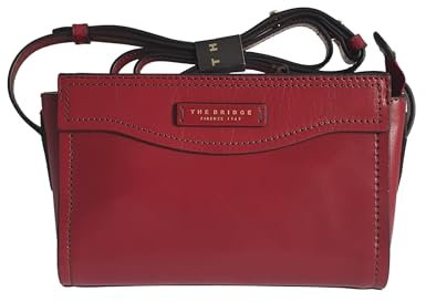 The Bridge Damen Umhängetasche Leder Woman 44131201, rot