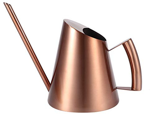 Jeffergarden Succulent Long Bec Petit Arrosoir Plante Interieur en Cuivre pour Plantes D'Intérieur Arrosoir Enfants Pot étroit Intérieur bonsaï Fleur Bronze coloré (M)