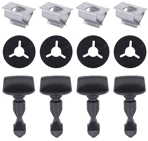 Stoßstangenabdeckung Halter Clip Schrauben Stoßfänger Bolzen mit Unterlegscheibe Befestigungsclip für A3 8P A1 Q5 Q7 TT Golf 4 7 Golf 6 5 Transporter T6 T5 T4 T3 Tour-an Ti-guan Polo Pa-ssat CC Je-tta