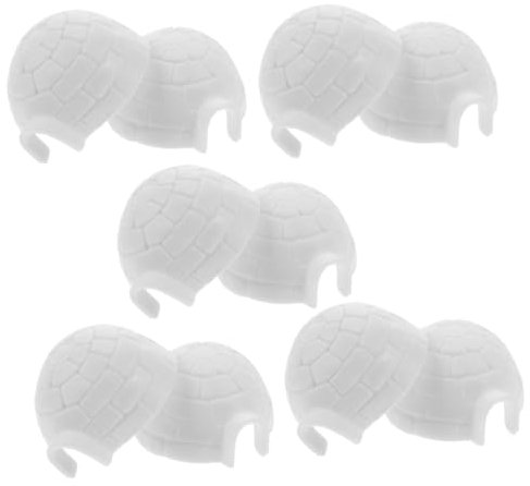 Toyvian 10st Iglu-Modell Mini-iglu-Spielzeug Mini-iglu-Figur Arktisches Spielset Miniatur-iglu-Figur Pinguinhaus Simulation Iglu-spielzeugfigur Eishaus Kind Zubehör Kuchen Plastik Weiß