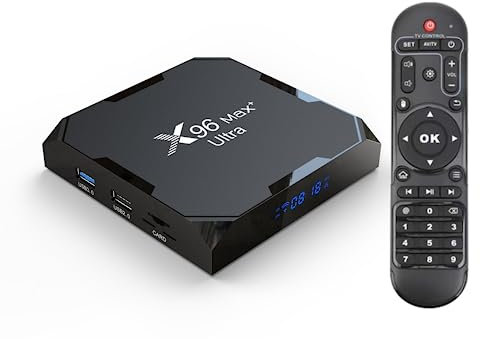 VTNIU X96 Max Plus Ultra TV Box Android 11 Amlogic S905X4 4GB 32GB Supporto AV1 8K Dual WiFi BT
