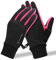 KUTOOK Winddichte Handschuhe Winter Herren Laufhandschuhe Warme Thermo Winterhandschuhe mit 2 Touchscreen Finger Wandern Joggen Laufen Bike Outdoor Sport Gloves Rosa XL