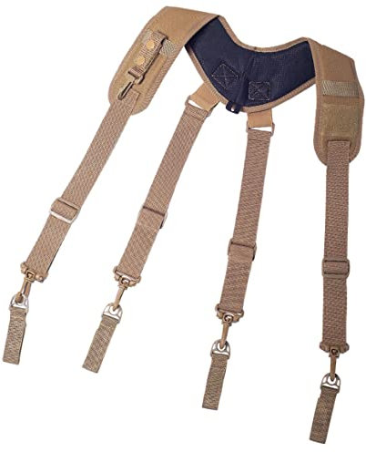 Werkzeuggürtel-Hosenträger, Hochleistungs X-Typ-Werkzeuggürtel für Männer, einstellbarer Arbeitsprotokoll, Arbeitsaufhängung für Elektriker (Khaki)