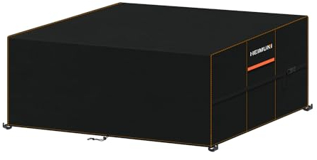 HEIMUNI Housse Salon de Jardin, 150x100x75cm Housse Table Exterieur 420D Oxford Bache Salon de Jardin Exterieur Imperméable, Bache de Protection Exterieur Salon de Jardin pour Table, Chaise et Canapé