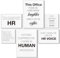HR Office Decor Human Resources Office Artwork Wall Decor Modern Human Resource Poster Set of 6 Framed Canvas Funny HR Gifts