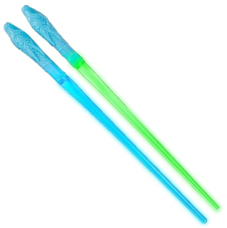 Im Dunkeln leuchtende Essstäbchen, beleuchtete Essstäbchen - Wiederverwendbarer sicherer Stick mit LED-Licht - Essstäbchen in Lebensmittelqualität für chinesische, thailändische, vietnamesische