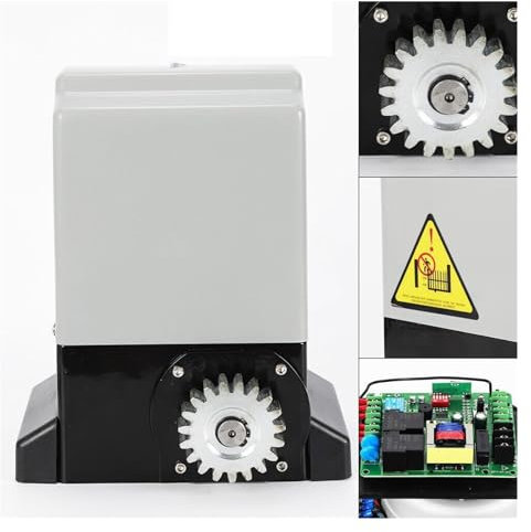 Schiebetor-Bausatz 750 W elektrischer Schiebetoröffner, automatischer Motor, Einfahrts-Sicherheitsset und Racks Elektrischer Toröffner-Bausatz(Remote door opener)