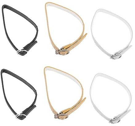 WESIEVYA 3 Paires lacets de talon anti-chute pompes sangles non attachées à des chaussures para lacets chaussures escarpins femme sangles de chaussures sangles de cheville amovibles cuir