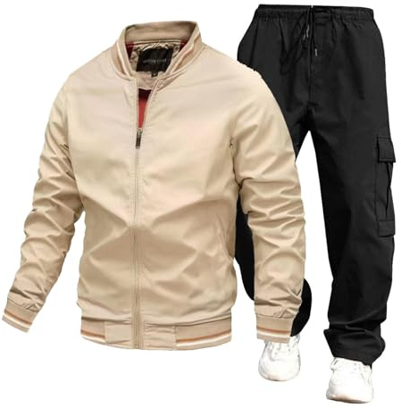 Sweat Capuche Polaire Noir Patchwork de Sport décontracté pour Hommes, Nouvelle Collection Automne et Hiver, Deux pièces Costumes en Lin pour Hommes