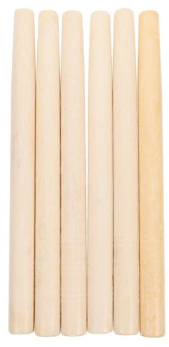 POPETPOP 6pcs Shiba Sword Handle Replacement Wooden Hammer Handle Wedge for Axe Shovel Long Hoe for Garden Tool Use