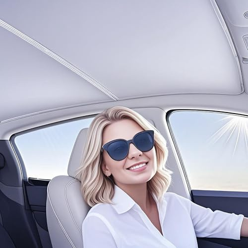 KKTR-CAR für Tesla Model Y Juniper Sonnenblende Glasdach Zubehör Dach hinten Sonnenblende Kompatibel für Tesla Model Y Juniper 2025