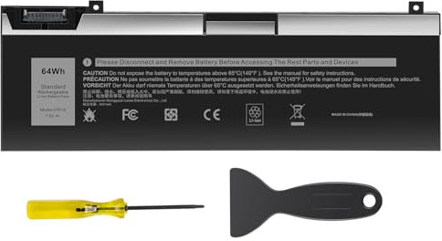 ASUNCELL 7.6V/64Wh 5TF10 Laptop Akku für Dell Precision 7730 7740 7530 7540 Mobile Workstation Series, Dell P34E P34E001 P34E002 P74F P74F001 P74F002 Series, 5TF10 05TF10 RY3F9 0RY3F9 7M0T6 GHXKY