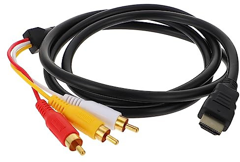 Mipcase Adaptador de Video Televisión Conector de Definición Compatible con Hdtv y Dvd Transmisión Estable Instalación de Controladores