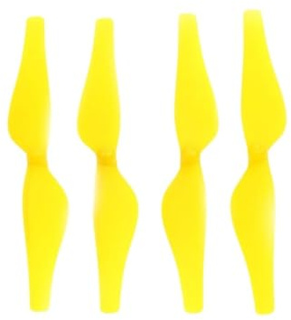 2 Paar bunte Kunststoffpropeller, geeignet for die TELLO EDU-Drohne, starke Zähigkeit(TL-LXJ Yellow)