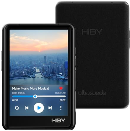 HiBy R3 PRO II MP3 Music Player - Qobuz/Tidal Support, MQA 8X Decoding & Native DSD256, Hi-Res Audio Certified, MP3 Player with Touch Screen & 3.5mm PO + 4.4mm BAL Dual Jacks, 2TB Expanded Memory