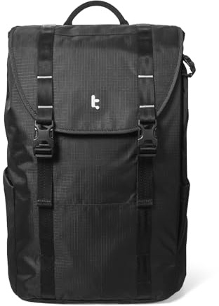 tomtoc Flap Laptop Backpack, Lightweight Water-Resistant Casual Daypack 22L | Durable Work-pack, Vintage Classic Rucksack for 13-16 Inch Laptop, perfect for Campus, Street