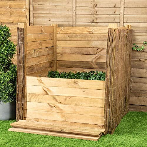Lacewing™ 1000 Litre Easy Load Slotted Pressure Treated Pine Wooden Compost Bin