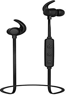 Hama Thomson WEAR7208BK Bluetooth Sport In Ear Kopfhoerer In Ear Headset, Lautstaerkeregelung Schwarz, 00132640, pequeño