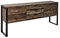 Jahnke LOOP SB 180 - Sideboard mit 2 Türen und 3 Schubladen, 180 x 39,5 x 76,2 cm, Eiche Vintage-Effekt