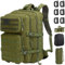 GZ XINXING Militärischer taktischer Rucksack, Armee-Rucksack, 3-Tage-Angriffspack, Molle-Bug-Out-Tasche, Rucksäcke für Herren, Grün , Large, Tagesrucksäcke