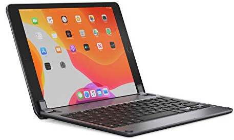 BRYDGE Kabellose Tastatur 10.2, kompatibel zu iPad der 8. und 7. Generation, Deutsche QWERTZ-Belegung, grau