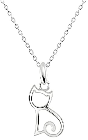 Dew Sterling Silver Dinky Kitten Pendant 90348HP028