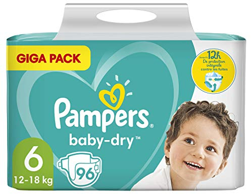 Pampers (Alte Version) Baby Windeln Größe 6 (12-18kg), 96 Stück, Extra Large, GIGA PACK
