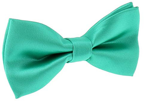SHIPITNOW Papillon Verde menta - Verde acqua - 30 colori - Papillon Uomo Matrimonio e Festa - Tessuto di Raso solido - Pre-legato, Adulto