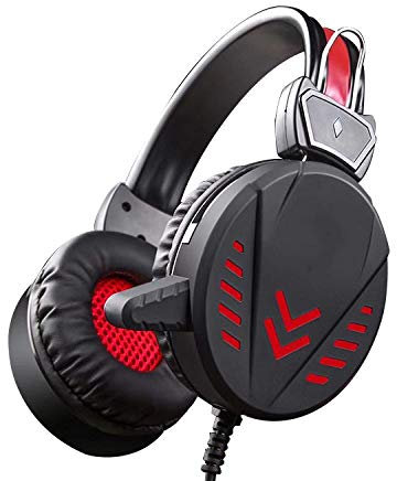 Casque de jeu 7.1 Surround Jack 3,5 mm, casque stéréo de jeu pour PS4 PC Xbox One S X Nintendo Switch PC portable Mac avec micro