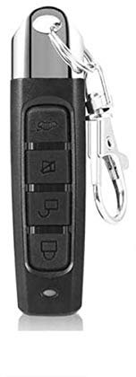 Clonador remoto inalámbrico de 433 MHz, llave de clonación de mando a distancia universal con llavero para puerta de garaje eléctrica (gris, botones de bloqueo)