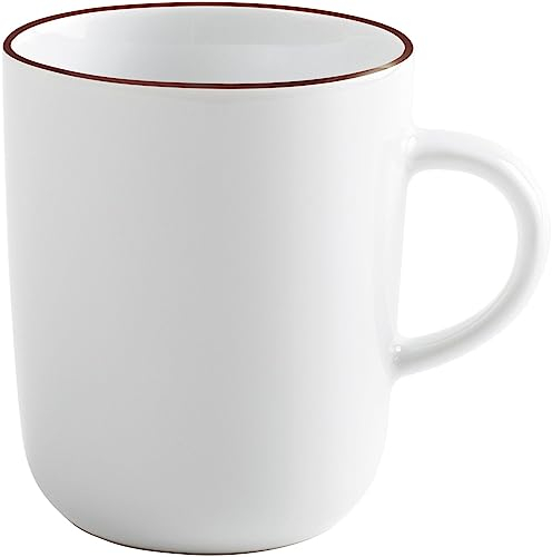 KAHLA 575335A69982C Pronto Line Becher 0,35 l Line chocolate brown | Becher mit brauner Linie aus Porzellan