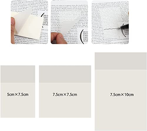 Johiux 300 Blätter Haftnotizen Transparent Set, Blätter Memo Sticky Notes Durchsichtig,3 Größen Selbstklebende Notizbuch für Studenten, Lesen, Lernen, Schule, Zuhause und Büro.