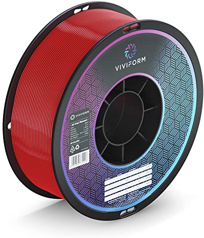 Viviform PLA+ Filament für 3D Drucker | 1kg Rolle | ∅1,75mm +/- 0,03mm | Rot, VF-PLA105