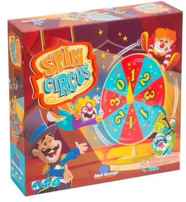 Blue Orange, Spin Circus, Kinderspiel, Geschicklichkeitsspiel, 2-5 Spieler, Ab 4+ Jahren, 10 Minuten, Deutsch, Mehrsprachig