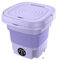 8L Mini Machine à Laver Portable Mini Lave-Linge Petite Machine à Linge Pliable avec Panier de Vidange Laveuse Pratique pour Sous-vêtements Chaussettes Appartement Camping-car Voyage
