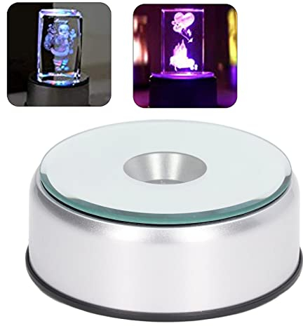 Présentoir Rotatif motorisé à 360°, Plateau Tournant de Photographie avec Lumières LED, Support de Plateau Tournant de Produit pour Affichage de Photographie de Produit Bijoux