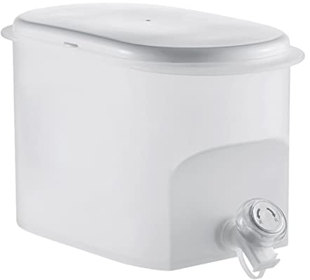 Renywosi 3.5/5L Bevanda con Rubinetto in plastica, erogatore di Acqua con Rubinetto antigoccia, Grande capacità Succo con contenitori per cubetti di Ghiaccio per Cucina, casa, Feste, Bar