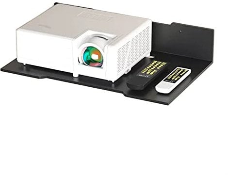 Projektor Halterung Projektorhalterung, Wandregal, Nachttisch, Metallboden, Tablett, stanzfrei, Büro-Aufbewahrungsständer, Monitor-Wandregal Beamerhalterung (Size : L)