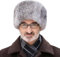 Pelzmütze Winter Wintermütze Manner Herren Fellmütze Verdickt Kunstfell Herrenhut Winddicht Flauschig Warm Hut Jägersmann Hunting Hat Flauschig Kuschelig Ohrenschutz 58cm