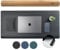 Nordik Felt and Leather Desk Mat Non-Slip - Black - 89 X 43 CM - Felt and Vegan Leather Desk Pad - Document Organizers - Desk Blotter and Desktop Mat - Desk Protector Laptop Desk Matt for Desktop