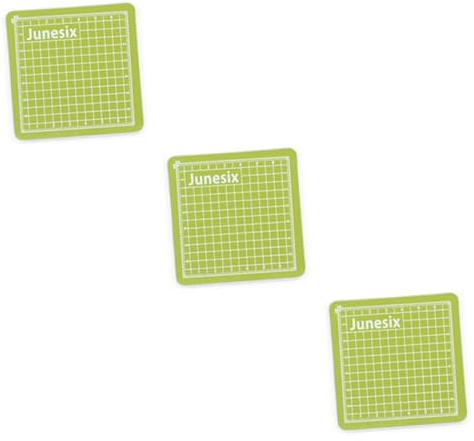 NUOBESTY 3pcs Rotating Cutting Mat Quilting PVC Cutting Pad Lined Plate Model Pad Sewing Tool