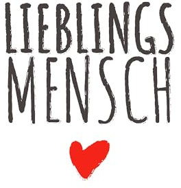 20 Servietten Sprüche Lieblingsmensch 24cm