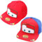 2 Stück Lightning Sommerhut, Cars Baseball Cap für Kinder ，Cartoon Hüten Baseball Cap，Einstellbare Baseballmützen Outdoor Sports Hut für Kinder Sport Sonnenschutz, A (Blau + Rot)