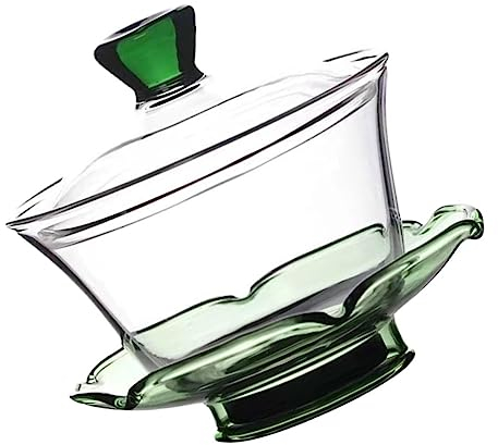 KICHOUSE Superbe Couvercle De Tasse À Thé En Verre Délicate Et Élégante Tasse À Thé Chinoise Pour Linfusion Du Thé Le Thé De Fête