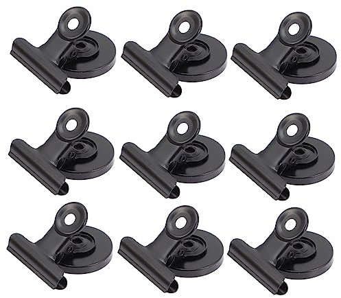 CAXUSD 10pièces Clip Magnétique Robuste Métal Lot Pour Tableau Et Aimant De Réfrigérateur Surface Polie Facile Fixation